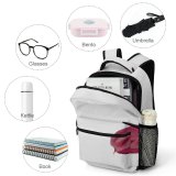 yanfind Children's Backpack Festive Floral Vibrant Plant Design Decor Flamingo Season Simple Isolated Empty Preschool Nursery Travel Bag