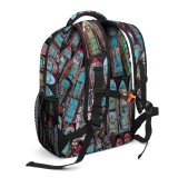 yanfind Children's Backpack Boats Above Drone From Daytime Colorful Outdoors Fishing  Bird's Aerial Shot Preschool Nursery Travel Bag