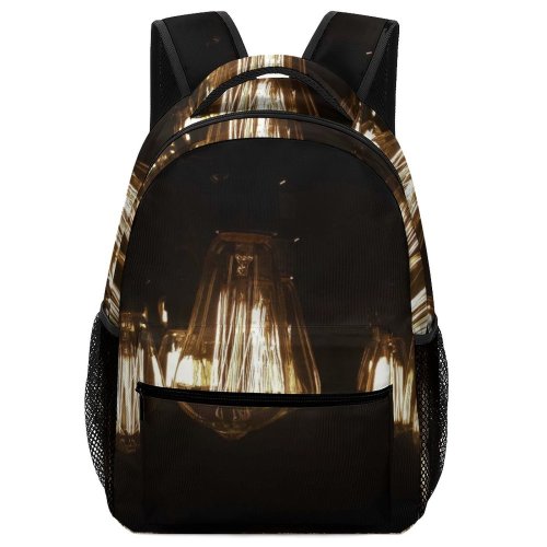 yanfind Children's Backpack Dark Design Illuminated Lamp Evening Electricity Energy Light Glass Outdoors Architecture Lantern Preschool Nursery Travel Bag