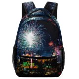 yanfind Children's Backpack Festival Dark Illuminated Lights Fireworks Evening Energy Event Light Explosion Outdoors Preschool Nursery Travel Bag