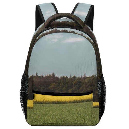 yanfind Children's Backpack Field Grassland Outdoors Countryside Rural Farm Meadow Nordrhein Westfalen Deutschland Rape  Rapeseed Preschool Nursery Travel Bag