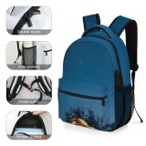 yanfind Children's Backpack Forest Illuminated Vacation Tent Adventure Evening Travel Leisure Outdoors Woods Good Preschool Nursery Travel Bag