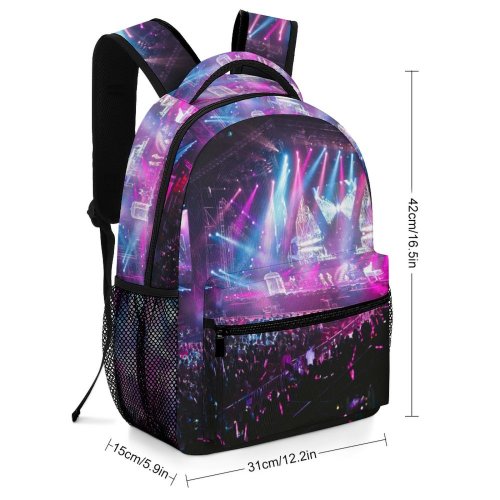 yanfind Children's Backpack Festival Rap Entertainment Performance Lights Crowd Energy Audience Event Musicians Live Preschool Nursery Travel Bag