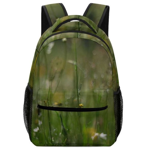 yanfind Children's Backpack Field Grassland Outdoors Countryside Farm Rural Meadow Plant Grass  Flower Public Preschool Nursery Travel Bag