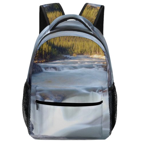 yanfind Children's Backpack Elbow Falls Waterfall Outdoors Alberta America Resources Natural Landscape Watercourse Preschool Nursery Travel Bag