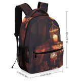 yanfind Children's Backpack  Dark Candles Illuminated Lamp Cage Depth Evening Field Room Chair Light Preschool Nursery Travel Bag