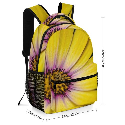 yanfind Children's Backpack Flower  Petal Flora Plant Bloom Floral Macro Outdoors Radiant Closeup Colorful Preschool Nursery Travel Bag