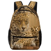 yanfind Children's Backpack Leopard Big Carnivore Wild   Whiskers Hunter Wildlife Focus  Danger Preschool Nursery Travel Bag