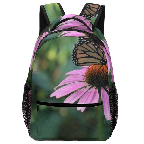 yanfind Children's Backpack Butterfly Insect Invertebrate Monarch Chicago Il Usa Plant Asteraceae  Flower Echinacea Preschool Nursery Travel Bag
