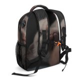 yanfind Children's Backpack Creative Images Cat Pictures Wallpapers Pet Grey Kitten Commons Preschool Nursery Travel Bag