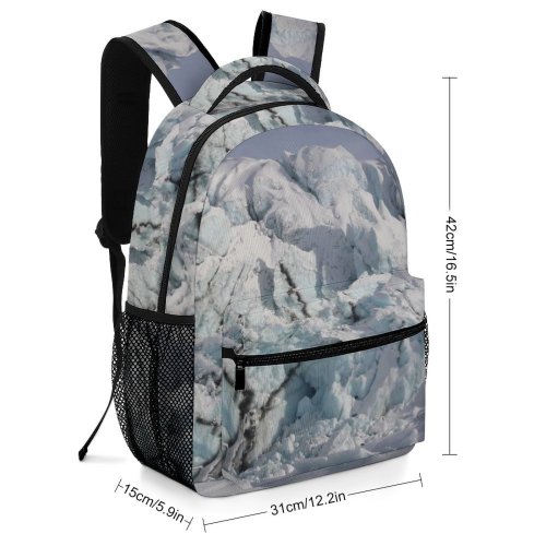 yanfind Children's Backpack Historic  Last  Matanuska Frontier Snow Alaska Turqoise  Outdoors Preschool Nursery Travel Bag