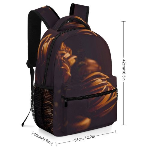 yanfind Children's Backpack Flower Spiral Coil Plant Petal  Close Up Closeup Alpha Outdoor Happy Ultra Preschool Nursery Travel Bag