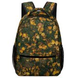 yanfind Children's Backpack Flora Ivy Plant Jar Leaf Leaves Grass Garden Park Autumn Fall Art Preschool Nursery Travel Bag