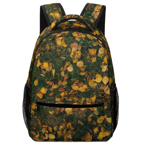 yanfind Children's Backpack Flora Ivy Plant Jar Leaf Leaves Grass Garden Park Autumn Fall Art Preschool Nursery Travel Bag