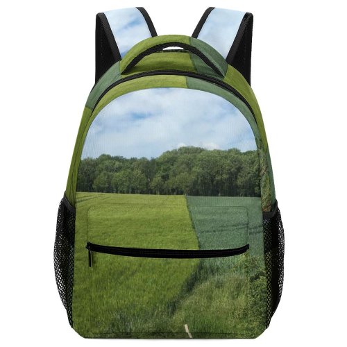 yanfind Children's Backpack Field Grassland Outdoors Countryside Farm Rural Grass Plant Meadow Erfurt Alemanha Land Preschool Nursery Travel Bag