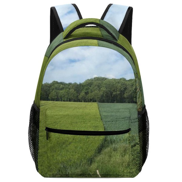 yanfind Children's Backpack Field Grassland Outdoors Countryside Farm Rural Grass Plant Meadow Erfurt Alemanha Land Preschool Nursery Travel Bag