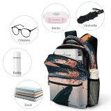 yanfind Children's Backpack Golden Dark H Sunset Landscape Evening Scenic Hour O Preschool Nursery Travel Bag