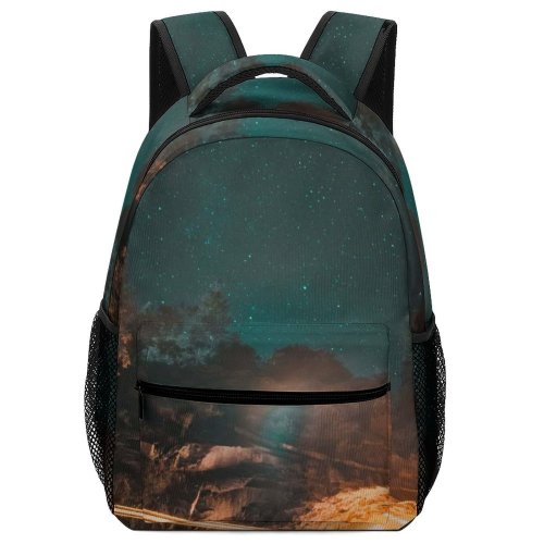 yanfind Children's Backpack Dark Exploration Science Mystery Planet Landscape Evening Travel Space Light Galaxy Astronomy Preschool Nursery Travel Bag