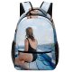 yanfind Children's Backpack Bali Traveler Saltwater Swimsuit Vacation Clouds Travel Leisure Wooden Swimwear Female Tropical Preschool Nursery Travel Bag
