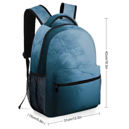 yanfind Children's Backpack Fog Outdoors Mist Croatia Dark Light Night Path Mood Moody Foggy Misty Preschool Nursery Travel Bag