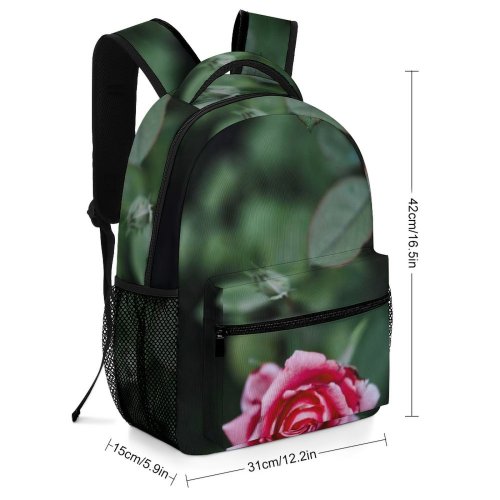 yanfind Children's Backpack  Flower Plant Rose Grey Geranium Stock Preschool Nursery Travel Bag