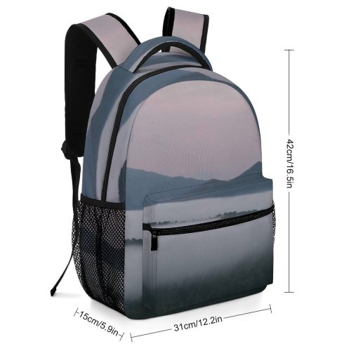 yanfind Children's Backpack Grey Fog Outdoors Mist Petrella Salto  Italia Sunrise  Cloud Morning Preschool Nursery Travel Bag