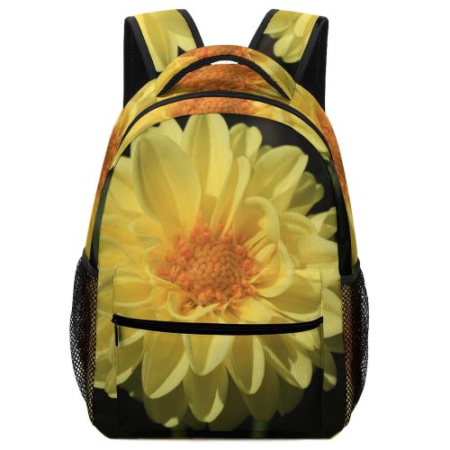 yanfind Children's Backpack Flower Dahlia  Plant Anther Petal Daisies Daisy Asteraceae Pollen Photo Preschool Nursery Travel Bag
