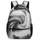 yanfind Children's Backpack Flower  Plant Rose Petal Love  Spiral Form  Macro Grey Preschool Nursery Travel Bag
