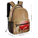 yanfind Children's Backpack  Poison Season Wild Depth Grass Wood Field Agaric Macro  Growth Preschool Nursery Travel Bag