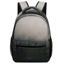 yanfind Children's Backpack Fog Grey Mist Khrebet Nurgush Outdoors Landscape Tree Forest Cloud  Moog Preschool Nursery Travel Bag