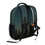 yanfind Children's Backpack Gaze Landscape Sky Evening Dark Astronomy Outdoors Scenic Starry Night Galaxy Preschool Nursery Travel Bag