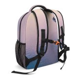 yanfind Children's Backpack Boating Sunset Travel Sport Action Boat Outdoors Scenic Reflection Dawn Sea Seascape Preschool Nursery Travel Bag