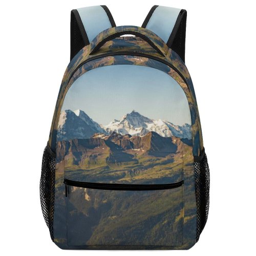 yanfind Children's Backpack Landscape Peak Wilderness Slope Pictures Sea Outdoors Stock Grey Free Range Preschool Nursery Travel Bag