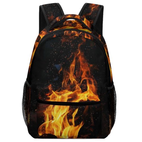 yanfind Children's Backpack Wilderness Activities Wallpapers Pictures  Fire Burn Warmth Camping Night Sparks Preschool Nursery Travel Bag
