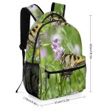 yanfind Children's Backpack Flora Swallowtail Field Aster  States Plant Butterfly Purple Spring Phlox Preschool Nursery Travel Bag