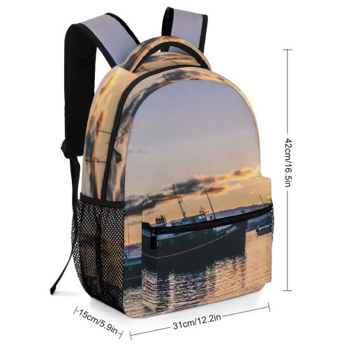 yanfind Children's Backpack Boat Transportation Vehicle Vessel Watercraft Waterfront Ganges Harbour Salt Spring Island Bc Preschool Nursery Travel Bag