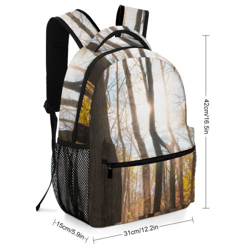 yanfind Children's Backpack  Light Sunlight Plant Tree Forest Vegetation Land Outdoors Woodland  Trunk Preschool Nursery Travel Bag
