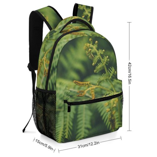yanfind Children's Backpack  Plant Tree Flora Conifer Stem Leaves Leaf Spruce Texture Bracken Living Preschool Nursery Travel Bag