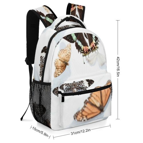 yanfind Children's Backpack Butterfly Invertebrate Insect HQ Footwear Shoe  Moth Birds Monarch Flatlay Colorful Preschool Nursery Travel Bag