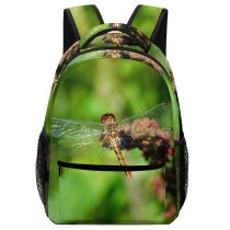 yanfind Children's Backpack Insect Fly Dragonflies Damseflies Invertebrate Macro Organism Pest Plant Leaf Preschool Nursery Travel Bag