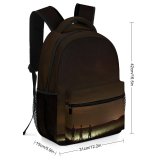 yanfind Children's Backpack Adventure Dark Field Space Night Lights Northern Preschool Nursery Travel Bag