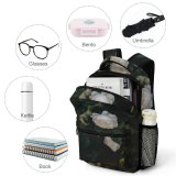 yanfind Children's Backpack  Flower Plant Rose Peony Petal Geranium Grey Preschool Nursery Travel Bag