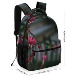 yanfind Children's Backpack Drop Blush Petals  Domain Stems Love Plant Geranium Public Rainfall Preschool Nursery Travel Bag