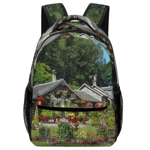 yanfind Children's Backpack Garden Outdoors Arbour Housing Building Cottage Plant  Flower Pottery Vase Potted Preschool Nursery Travel Bag