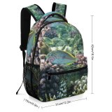 yanfind Children's Backpack Fish Coral Underwater Sea Reef Stony Marine Biology Natural Organism Preschool Nursery Travel Bag