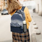 yanfind Children's Backpack Grey  Snow   Outdoors Antarctica Arctic Winter Iceberg Overcast Cloudy Preschool Nursery Travel Bag