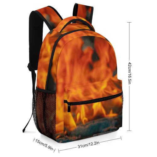 yanfind Children's Backpack Covid  Creative Fire  Flame Ppe Bonfire Face Images Wallpapers Preschool Nursery Travel Bag