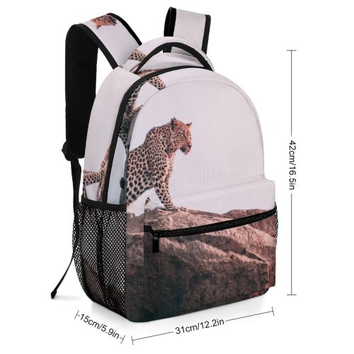 yanfind Children's Backpack Leopard Big Africa Cat Safari Panthera Wild  Wildlife Preschool Nursery Travel Bag