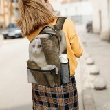 yanfind Children's Backpack  Climb Focus Fur Tree Eyes Cat Felidae Climbing Preschool Nursery Travel Bag