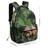 yanfind Children's Backpack Abies Tree Pine Cone Plant Fir Larch Free Fall Yew Insect Preschool Nursery Travel Bag